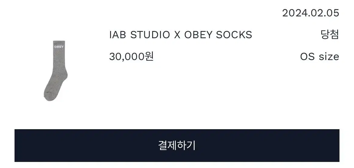 Obey iab 양말